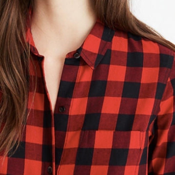 Madewell Buffalo Check Flannel Shirt Sz S $79.50 - Picture 3 of 8
